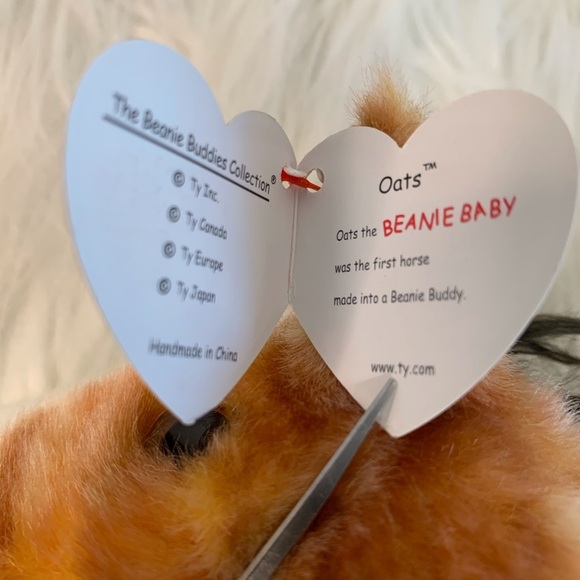 Ty (31) Oats Brown and White Horse Plush - Picture 9 of 13